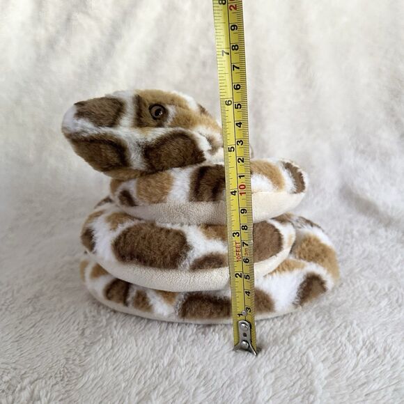 Wishpets Rattlesnake Rattler Plush Snake Brown Stuffed Animal Toy Realistic Zoo - Picture 7 of 7